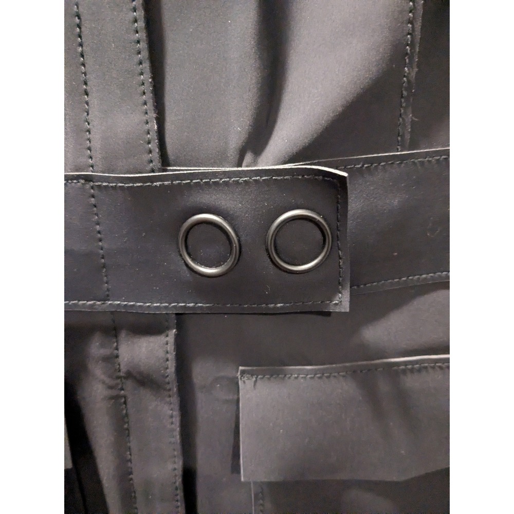 Tory Burch Courbette Corpcore Trench Minidress Womens Small Black Bistretch S/P - Picture 6 of 14